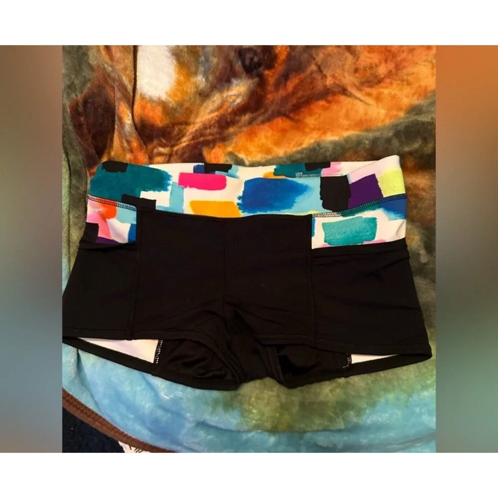 Anne Cole Locker - Color Block Swim Shorts with Pockets - Size: Large